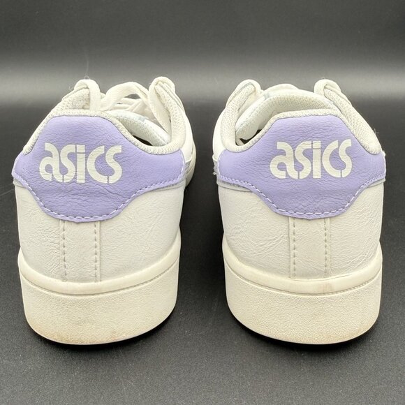 Asics Japan S Sneakers Womens 8.5 White Leather Purple Gray Accents - Picture 6 of 11